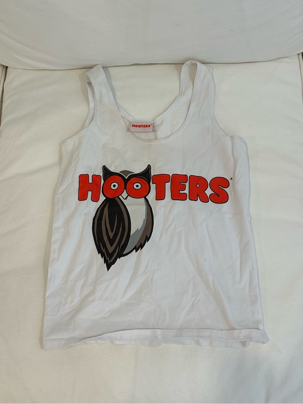 Hooters White Logo Tank Top